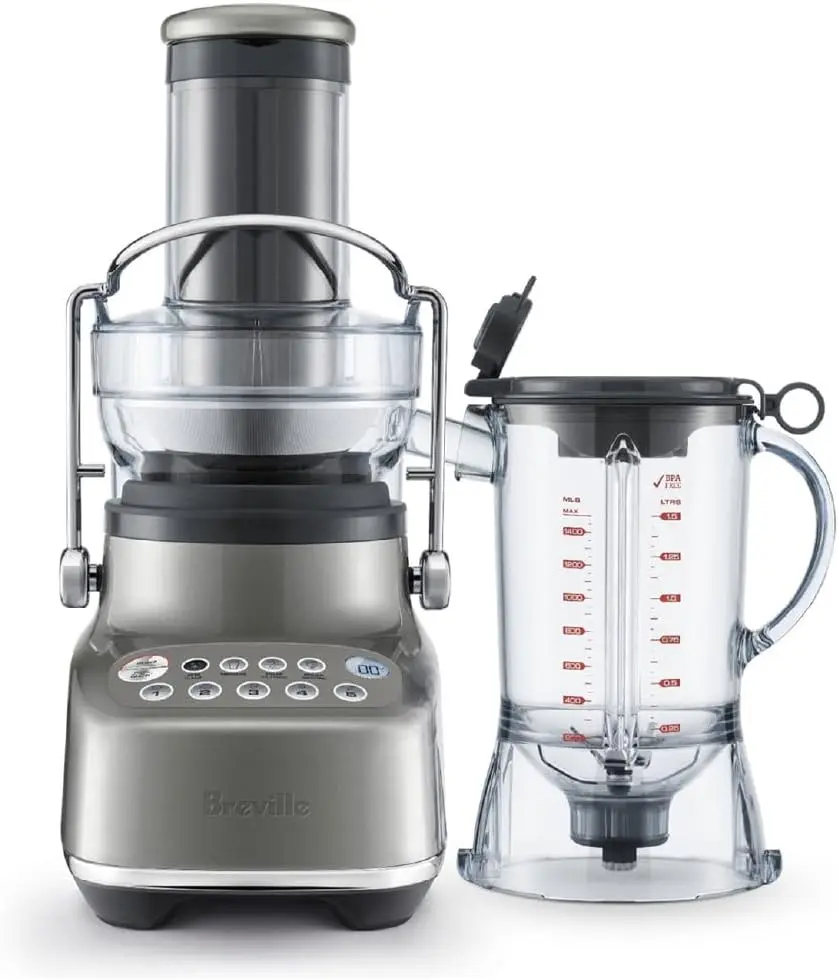 the 3X Bluicer™ Blender and Juicer, BJB615SHY, Smoked Hickory