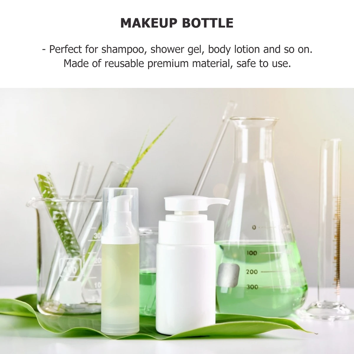 

24Pcs Travel Makeup Bottles Refillable Leak Proof Sub Bottles Lightweight Portable for Shower Gel Shampoo Lotion