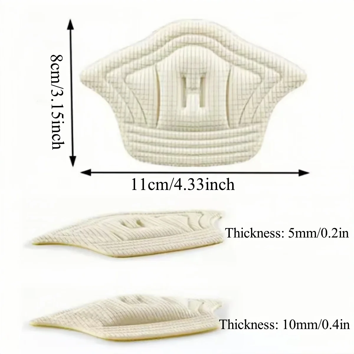 5 أزواج النعال للأحذية التصحيح منصات كعب للأحذية الرياضية قابل للتعديل حجم قدم وسادة نعل كعب حامي الخلفي ملصق بطانة حذاء