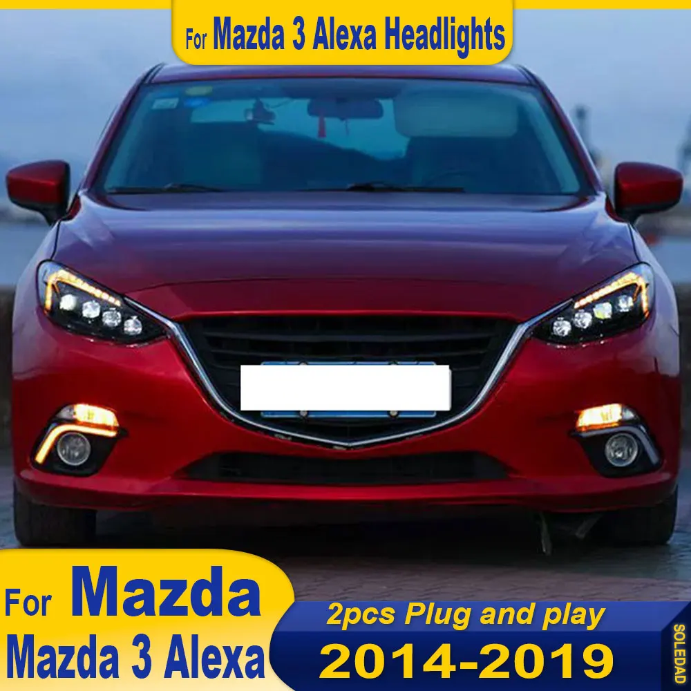 

Car Headlight For Mazda3 Axela LED Headlights 2014-2019 Head Lamp Car Styling DRL Signal Projector Lens Automotive Accessories