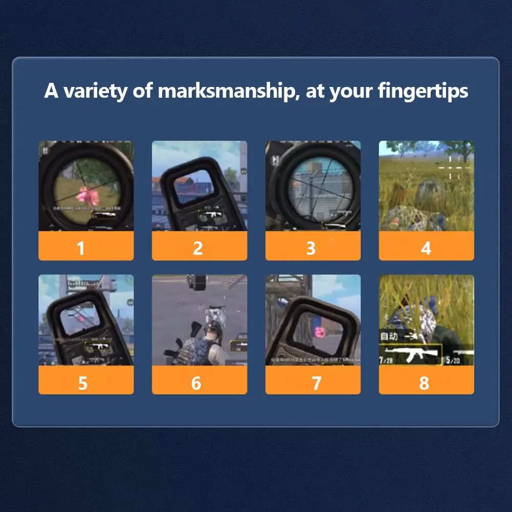 

2x 6-пальцевый контроллер, кнопка триггеров для стрельбы прицеливания для мобильного телефона PUBG