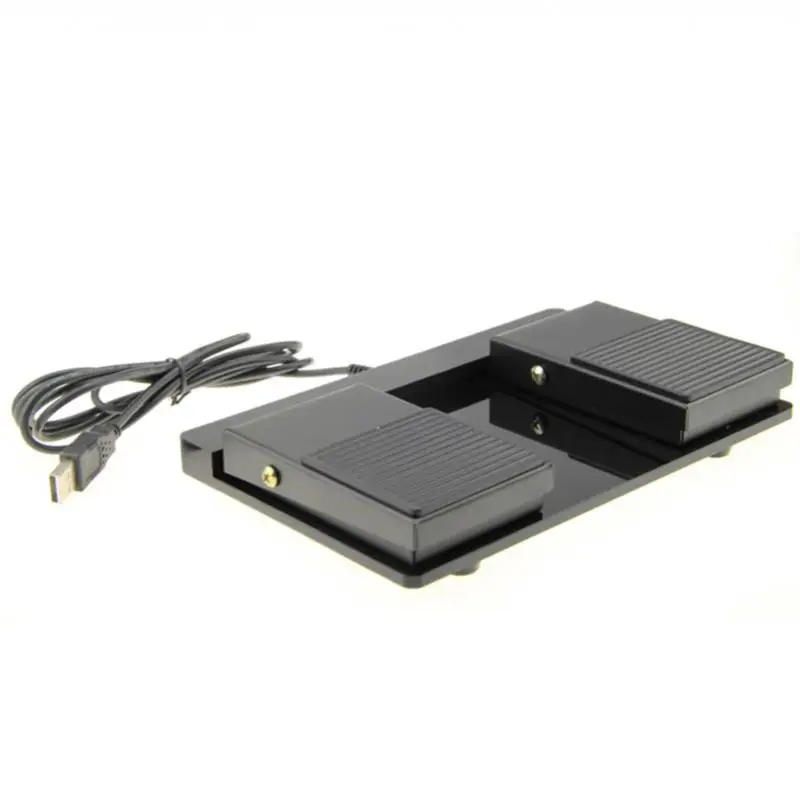 Two-digit USB game foot switch, USB foot button, metal pedal, can simulate keyboard and mouse