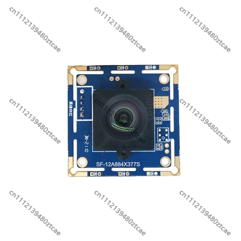 4K 12MP USB Camera Module IMX377/IMX577/IMX477 CMOS Sensor, M12 Fisheye Zoom Lens, UVC Plug&Play Mini Board