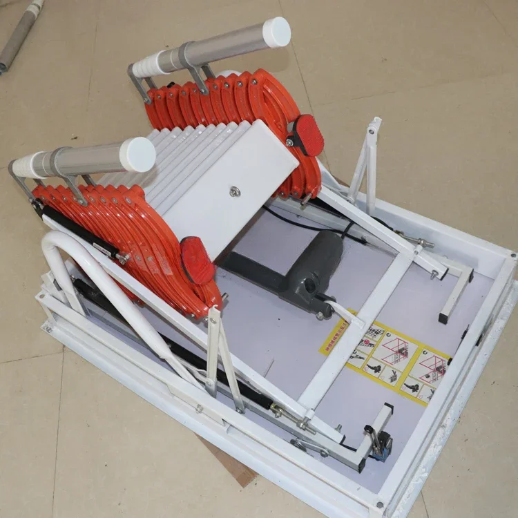 Customizable Standard steel telescopic automatic telescopic loft ladder/remote control ladder/ladder with handrails