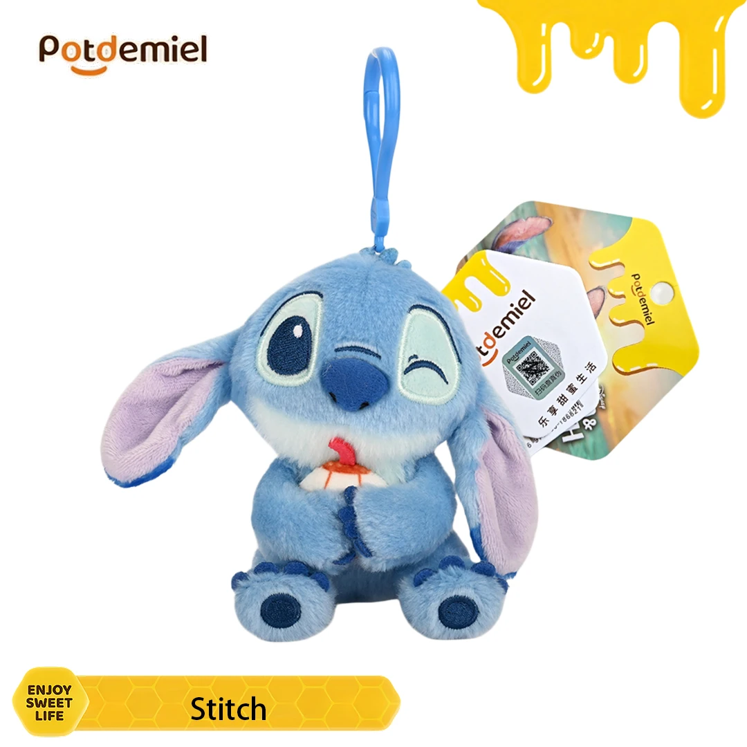 Potdemiel Lilo Stitch Adorno de Peluche Dulce y Kawaii para Bolsos, Colgante de Cartera de Dibujos Animados, Regalo de Cumpleaños para Niñas, Decoración para Bolsos