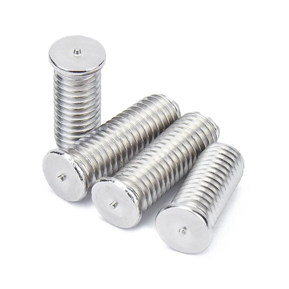 M3 M4 M5 M6 M8 Aluminum Alloy Welding Screw Spot Welding Studs Bolt Weld Fastener Thread Length 6/8/10/12/16/20/25/30/35/40mm
