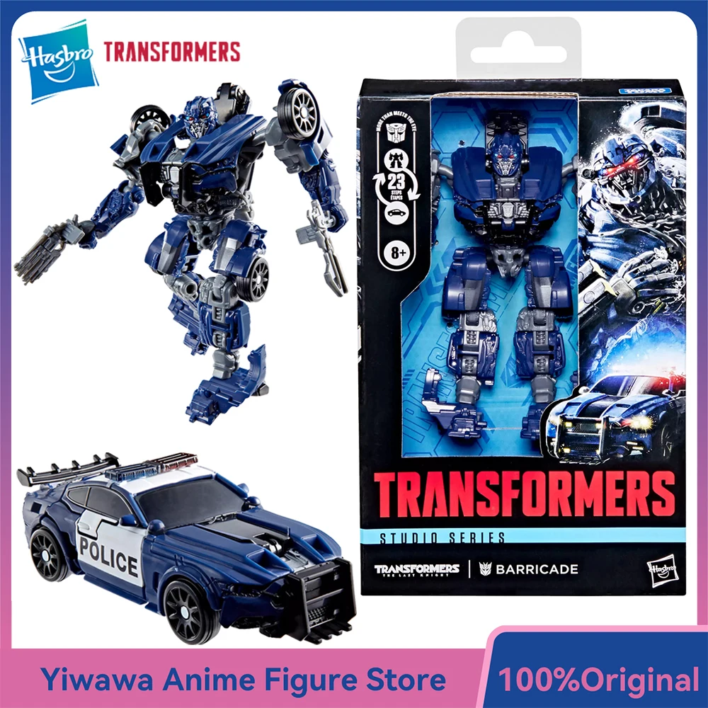

NEW Original Hasbro Transformers Studio Series Barricade (The Last Knight) 11cm Deluxe Class Action Anime Model Figure Toy Gifts