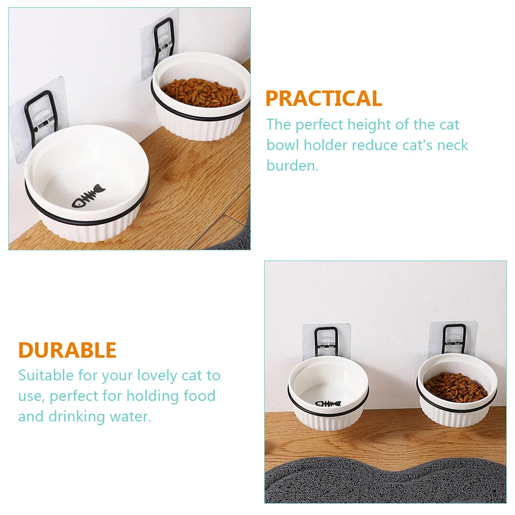 Soporte para cuencos práctico, accesorio para el hogar, estante de alimentación de hierro para mascotas, estante de plástico para niñas