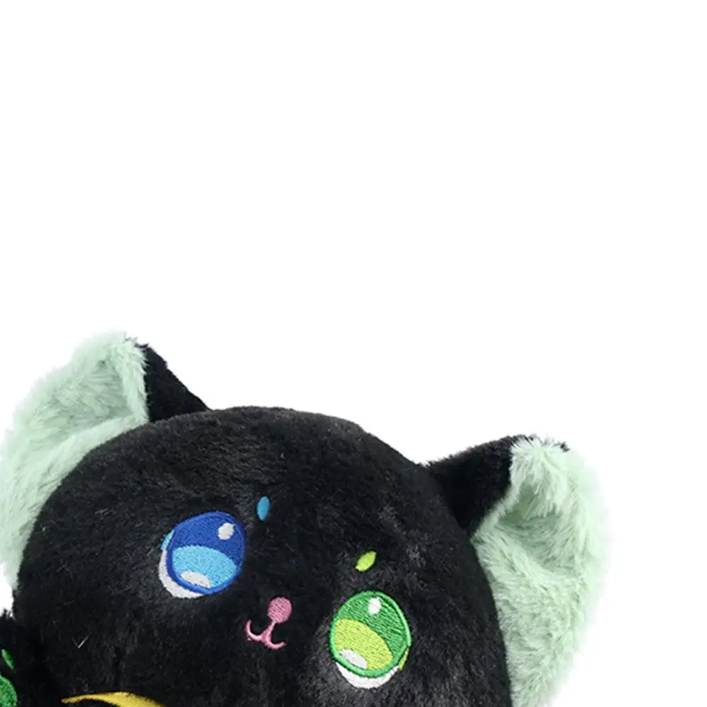 Kawaii Black and White Cat Black and White Cat Stuffed Animal Different Eyes Soft Cartoon Friends Birthday Gift
