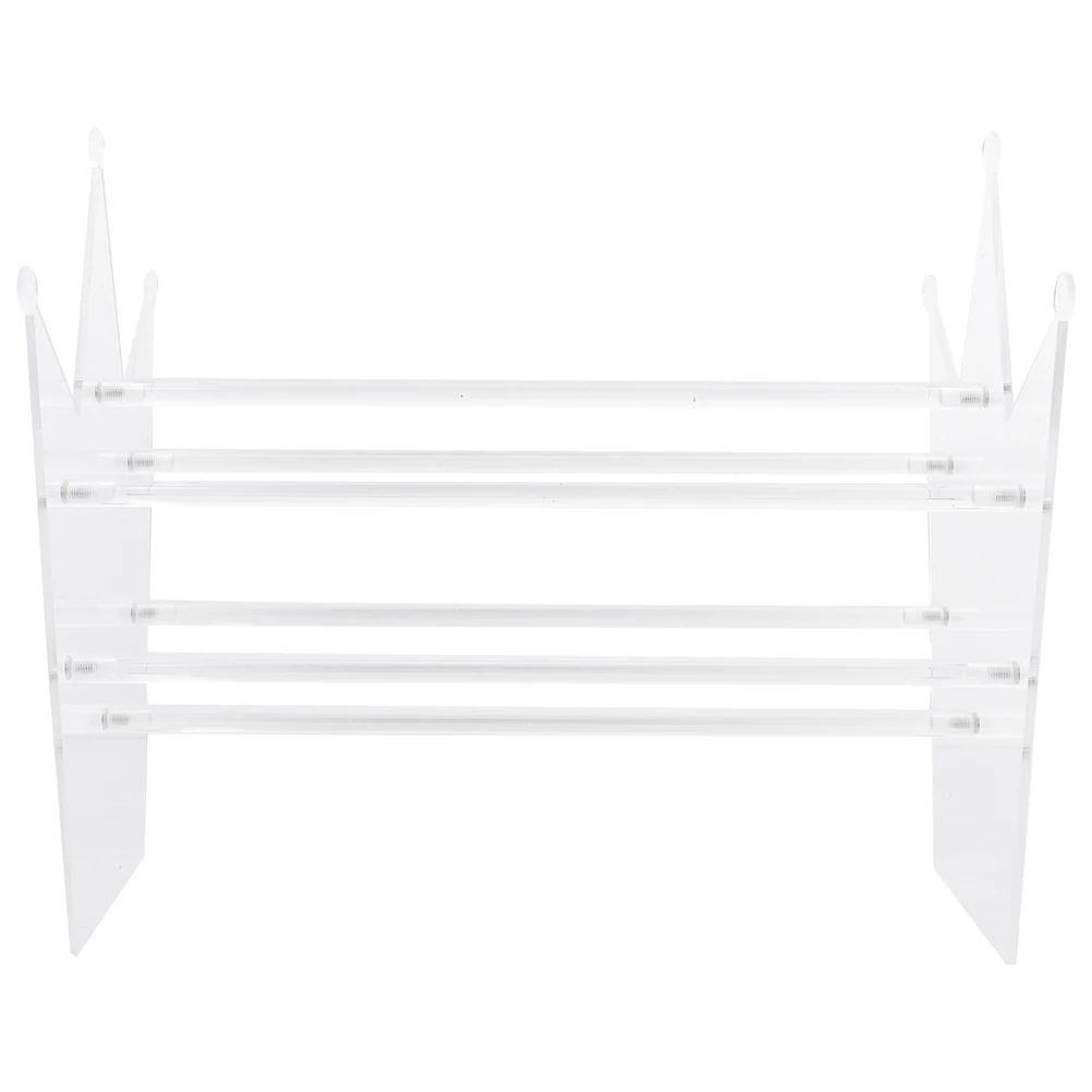 

Acrylic Headbands Organizer Rack Clear Storage Display Stand For Hair Hoops Holder Durable Scratch Resistant Long Lasting