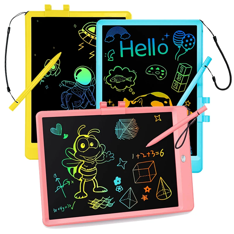 10-Zoll-LCD-Schreib- und Zeichentablett, Doodle-Brett, Spielzeug, Geschenke für 3–8 Jahre alte Mädchen und Jungen, farbenfrohes elektronisches Brett für Kinder