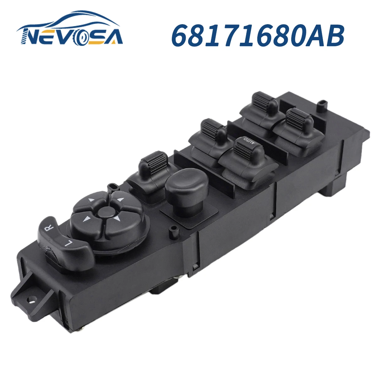 

NEVOSA 68171680AB For 2003-2009 Dodge Ram 1500 2500 3500 Car Window Master Lifter Switch IWSCR035 56045334AE 56049805AA SW4379