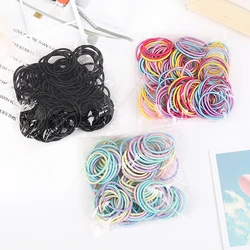 100 pz/lotto 3 CENTIMETRI Accessori Dei Capelli Delle Ragazze di Gomma Scrunchy Elastico Fasce Dei Capelli Dei capretti del bambino Della Fascia decorazioni cravatte Gum per capelli