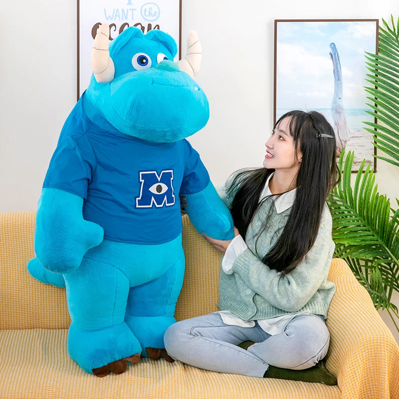 미니소 100cm 몬스터 대학교 파란 머리 괴물 인형 설리반 큰 눈 봉제 인형 괴물 인형 ISB 선물 도매