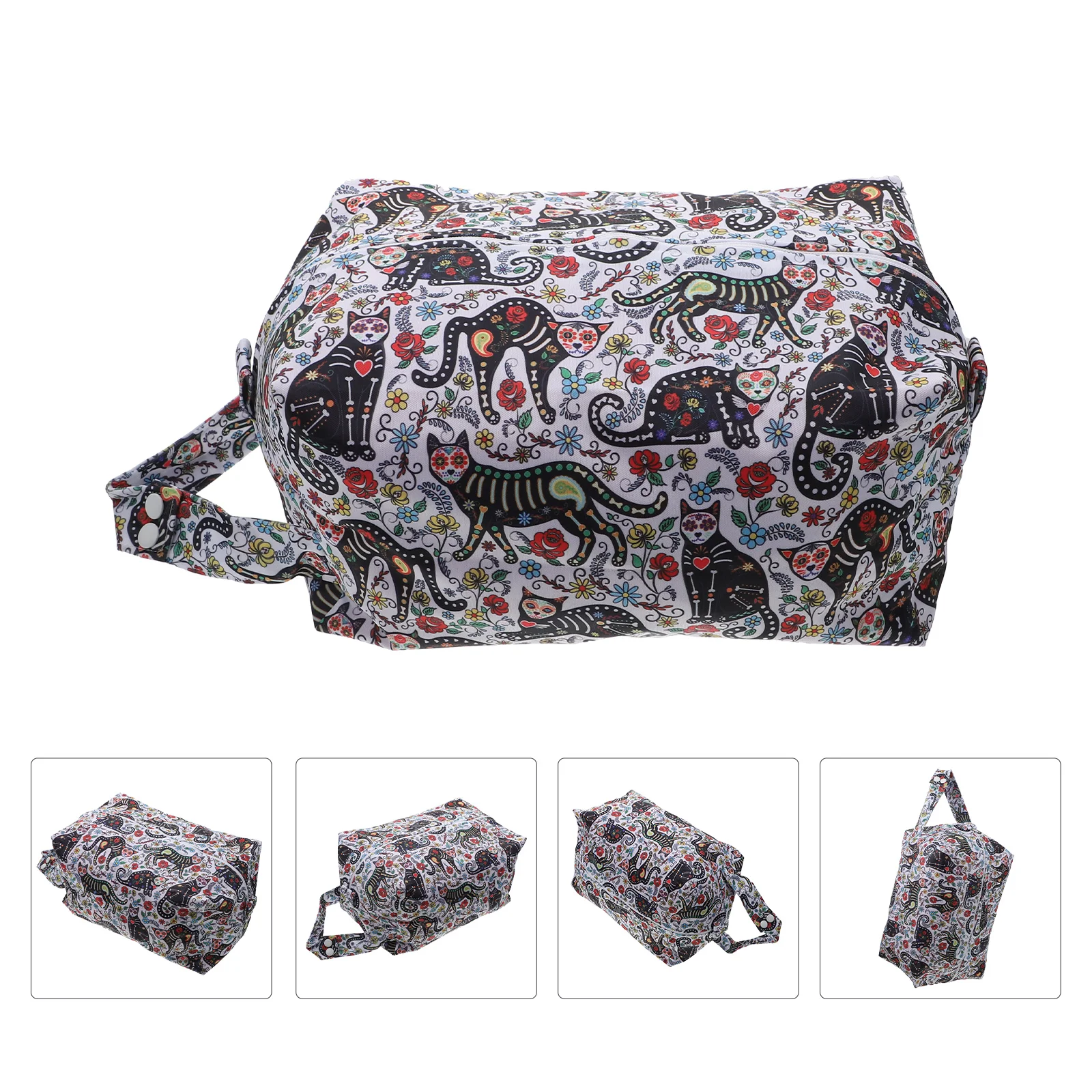 

Storage Bag Pretty Pattern Baby Diaper Nappy Zipper Mummy Handle Design Wet Pouch Waterproof