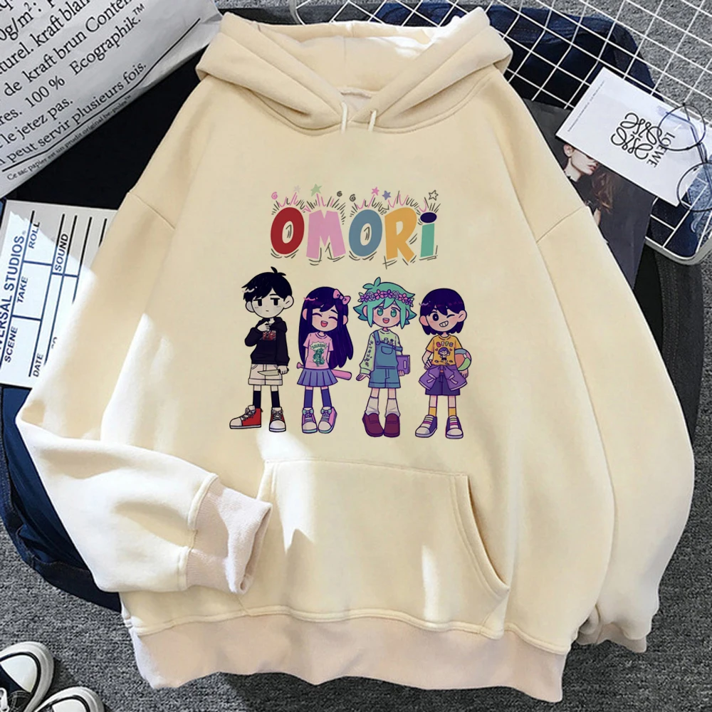 Omori hoodies ผู้หญิง90s เสื้อผ้าสไตล์ฮาราจูกุสไตล์ญี่ปุ่นเสื้อสเวตเตอร์น่ารักๆผู้หญิง