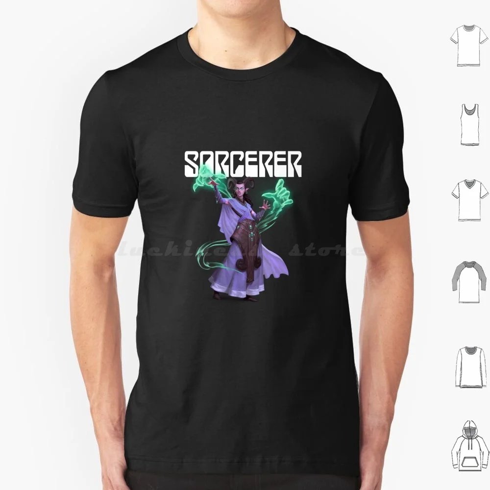 Dnd Sorcerer T Shirt Big Size 100% Cotton Dnd And Dnd5e Sorcerer