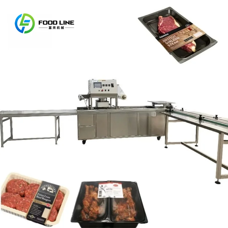 Fully Automatic MAP Tray Sealing Machine Custom Modified Atmosphere Packaging Equipment for Fresh Fruit and Vegetable Packing
