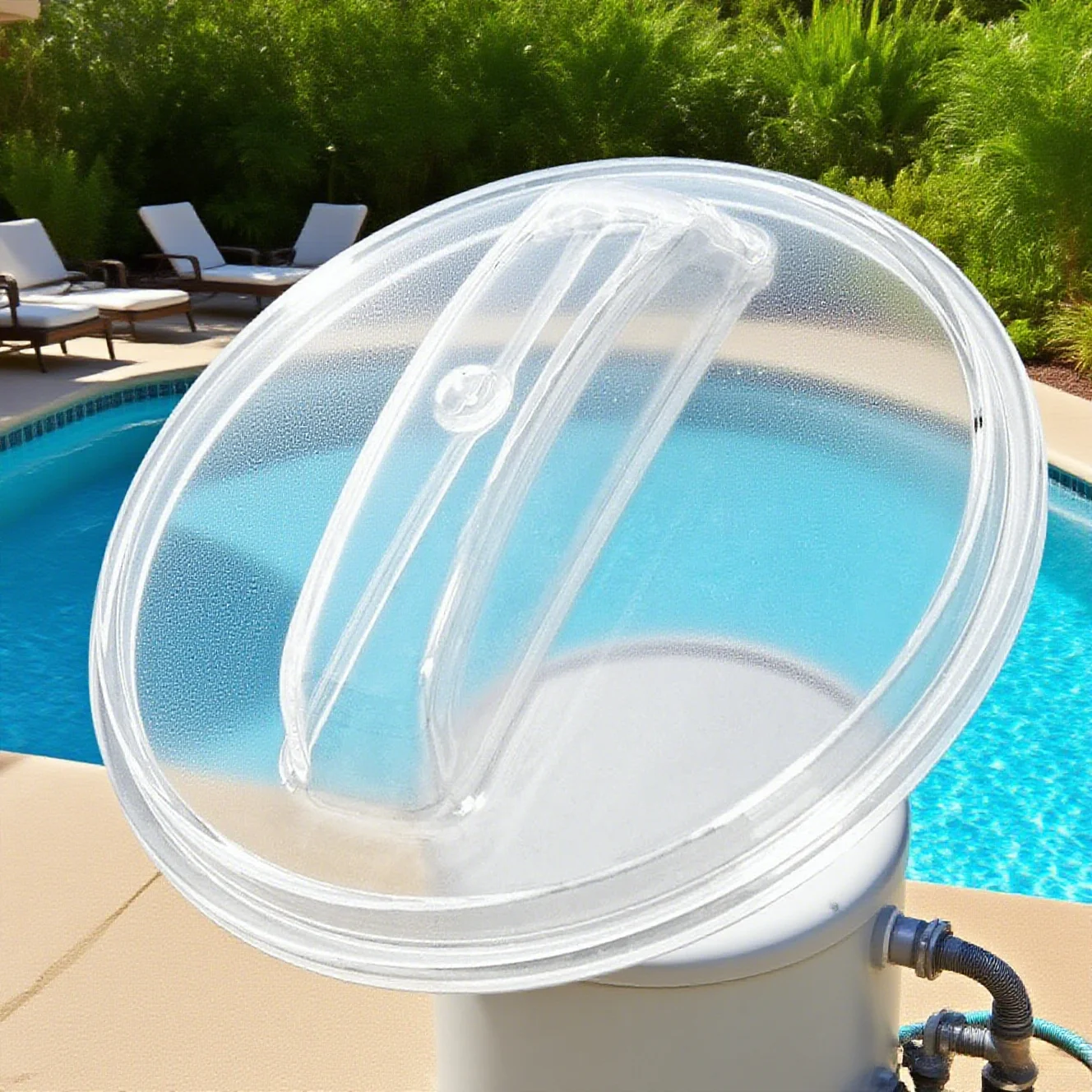 

P07019 Transparent Sand Filter Lid Replacement For Models 58486 58497 58499 Above Ground Swimming Pool Cleaning Accessories
