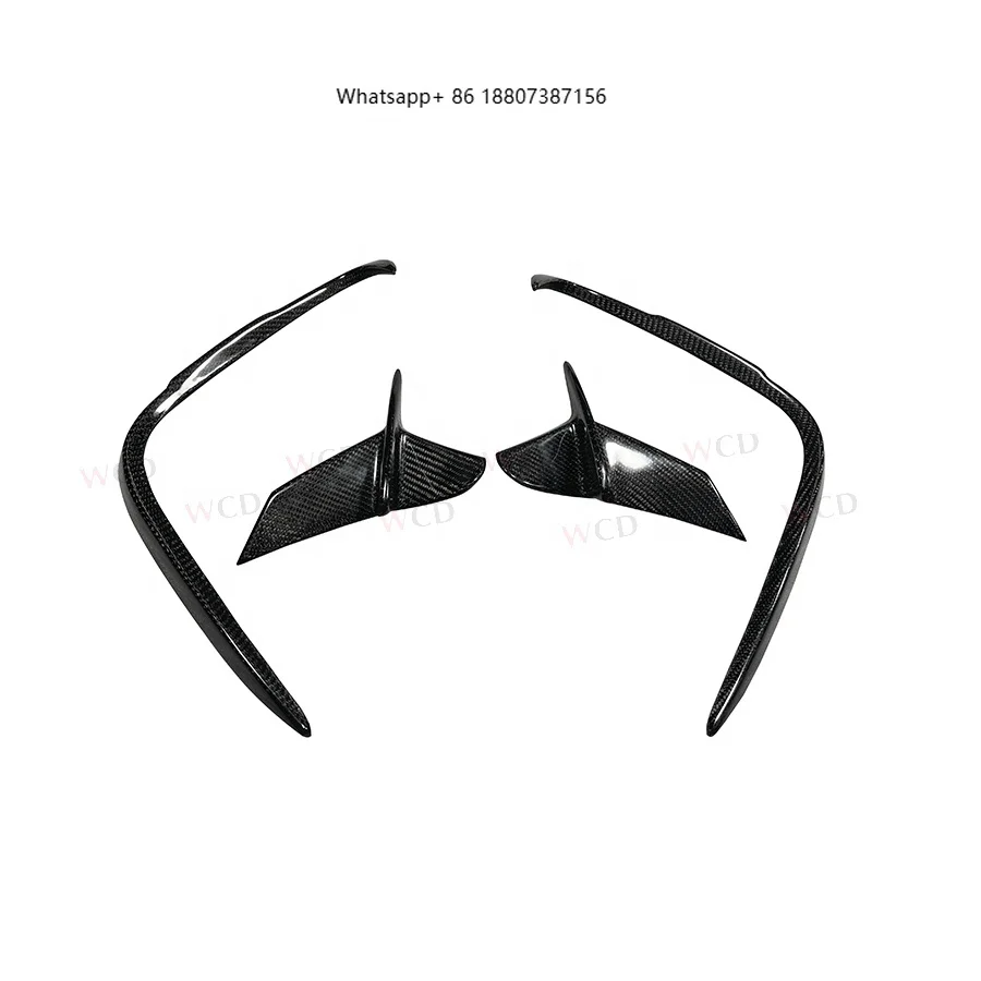 

Dry Carbon Fiber Rear Bumper Side Canards forBMW 8 Series G14 G15 M850i M-Sport 2018-2022 Rear Fender Splitter Canard Fins