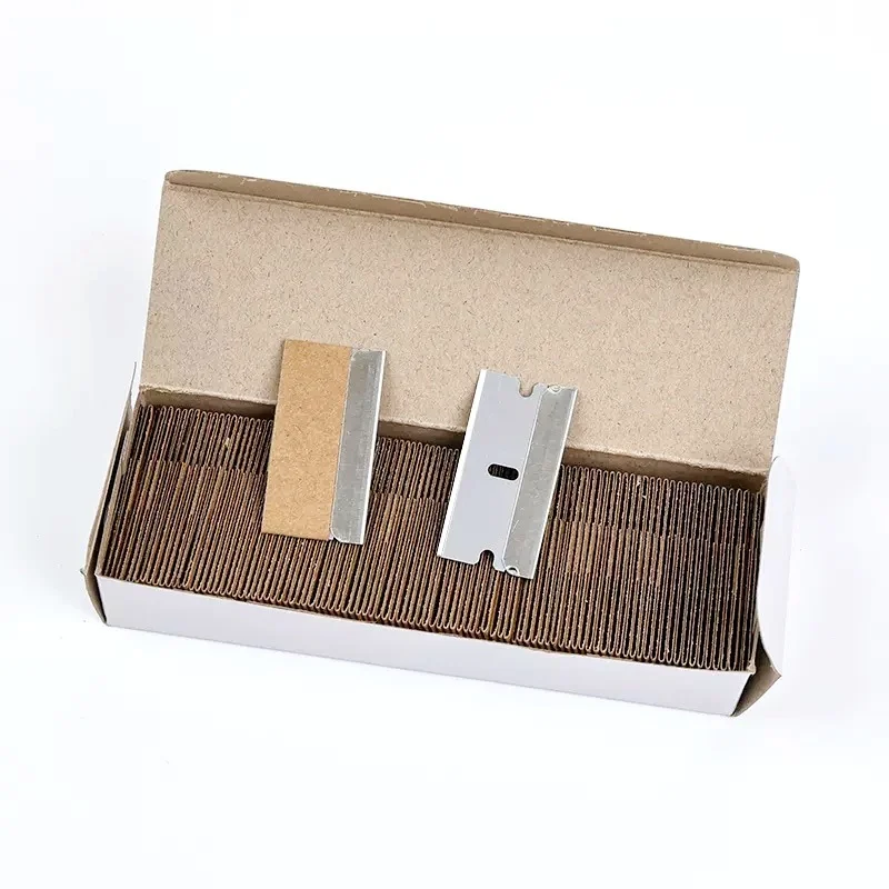 15 Pcs High Carbon Steel Single‑Edged Blades, Glass Scraper Replacement Blades, Thickened Sharp Industrial Cleaning Scraper