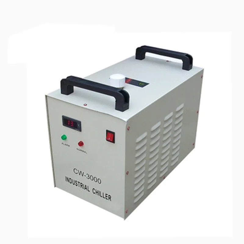 water cooled mini chiller cw3000AG for 20w to 80w co2 laser glass tube cooling