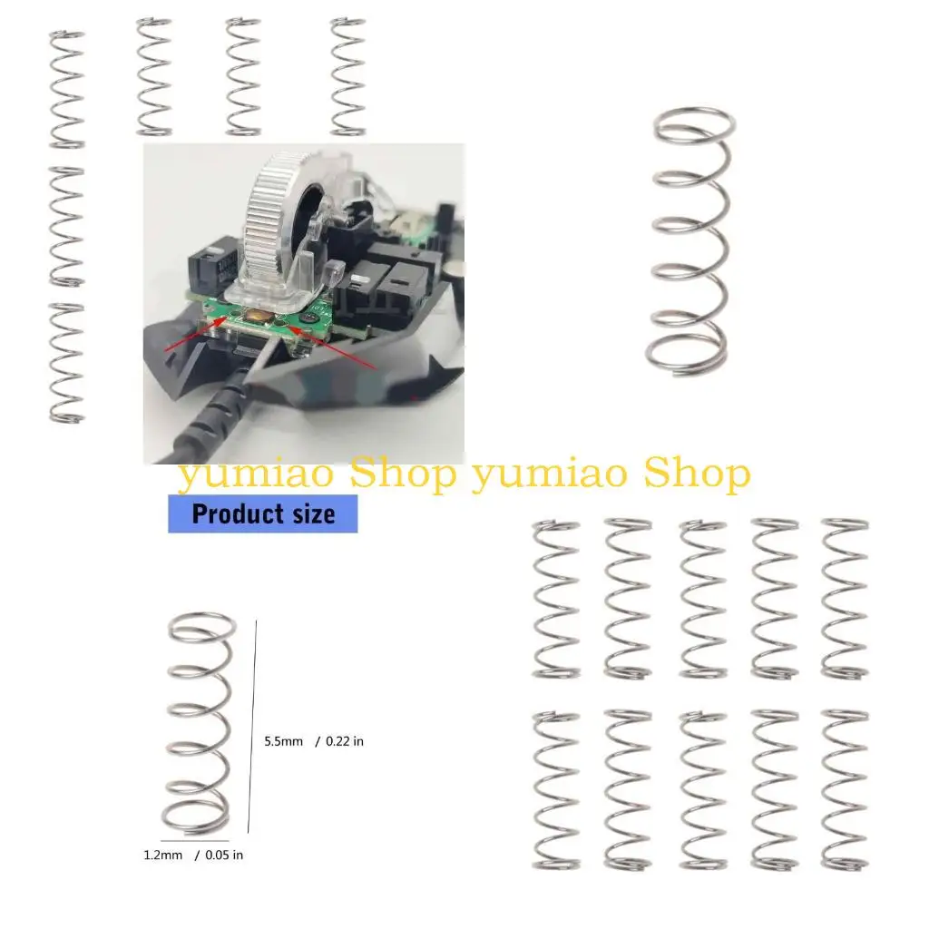 587B 10Pieces Mouse Springs For G500 G502 G700S M705 Scroll Wheel Pulley Spring