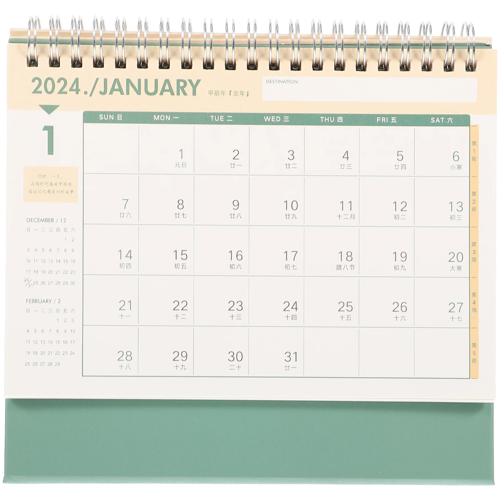 

Business Desk Calendar Accessories Teacher Office Paper Modern Decor Creative for Table Decoration Desktop Calendars
