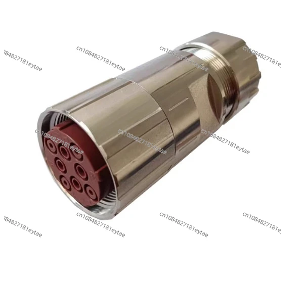 Power head M40 plug 8-pin curved male seat 6-hole straight female head servo motor power cord 6FX2003-0LU10