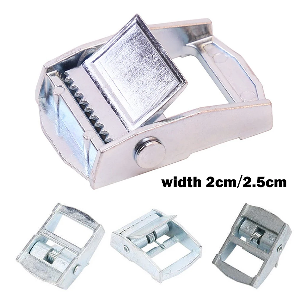 Zinc Alloy Buckle with Fixed Tensioner for Heavy Duty Tie down Straps with Anti slip Function for Cargo and Toolbox Security