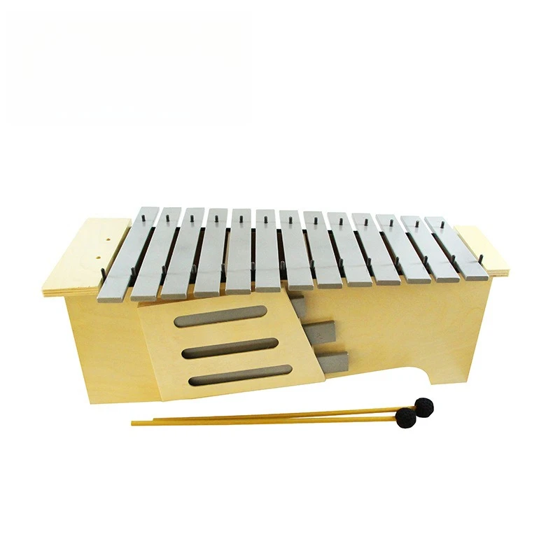 Orff Xylophone, 13 Note Aluminum Tone Bars, High Medium Low Pitch, Kids Percussion Instrument, Educational Musical Toy