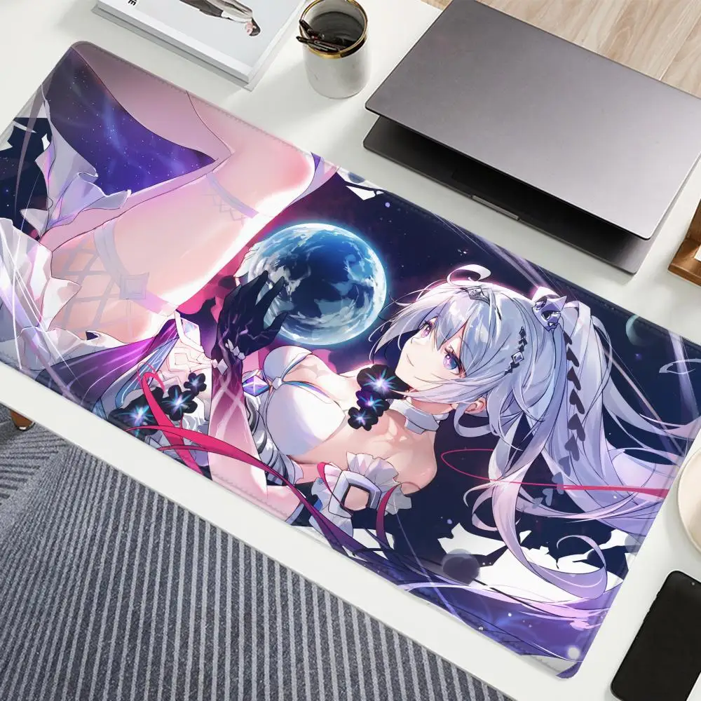 Honkai Impact 3 Kiana Kaslana Mousepad Large Gaming Mouse Pad LockEdge Thickened Computer Keyboard Table Desk Mat