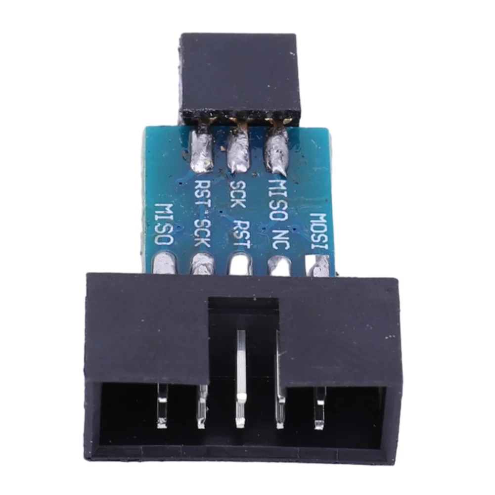 For AVRISP USBASP STK500 Interface Converter Programmer 10PIN To 6PIN Adapter Plate Electronic Module for Arduino Board