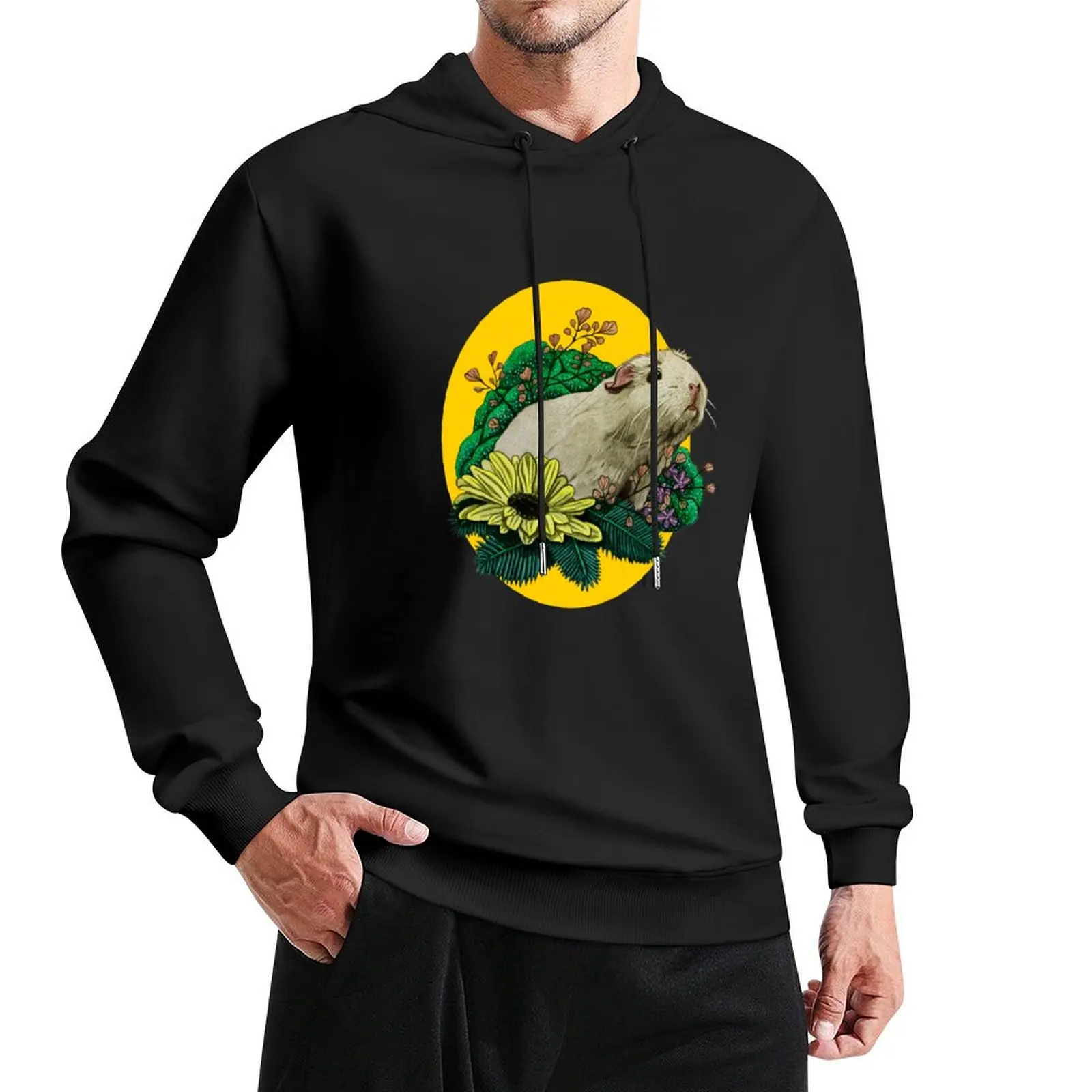 

Pig amidst the Flora Pullover Hoodie men's winter sweater mens designer clothes pullover