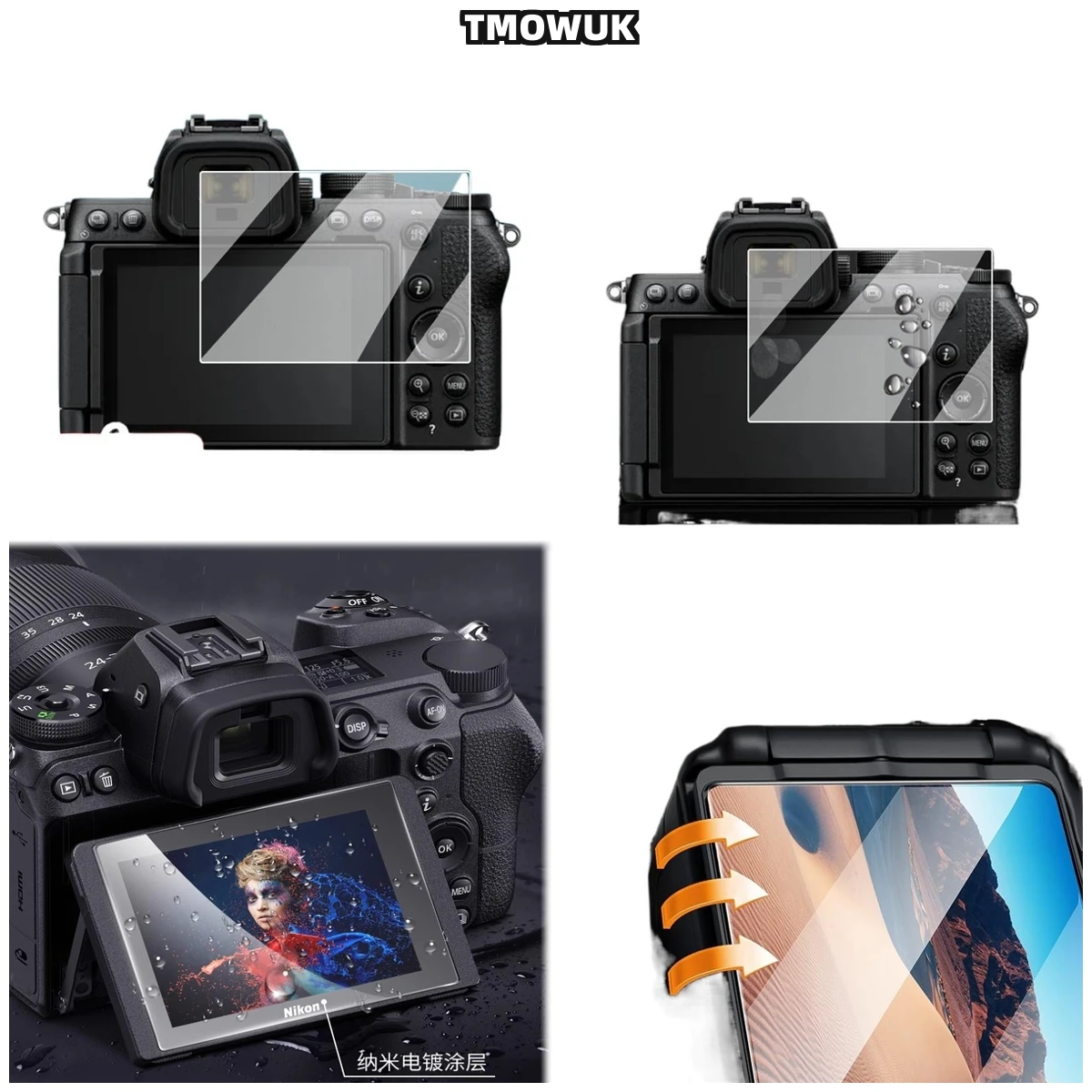 

For Nikon Z50, Professional Grade 9H Tempered Glass Screen Protector