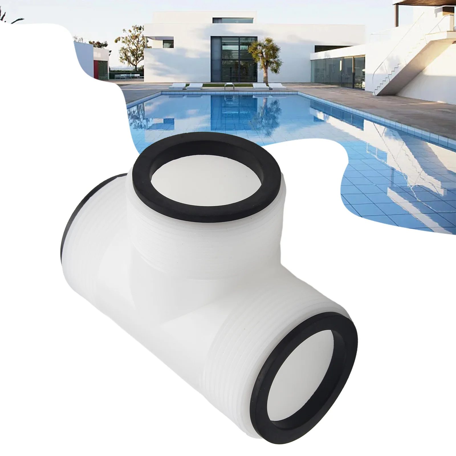 

Pool Pump Hose Tee T-Joint Connector For Intex 1.5 Inch Pool Pump Hose Adapter Yard Garden Swimming Pool Pump Hose Connector