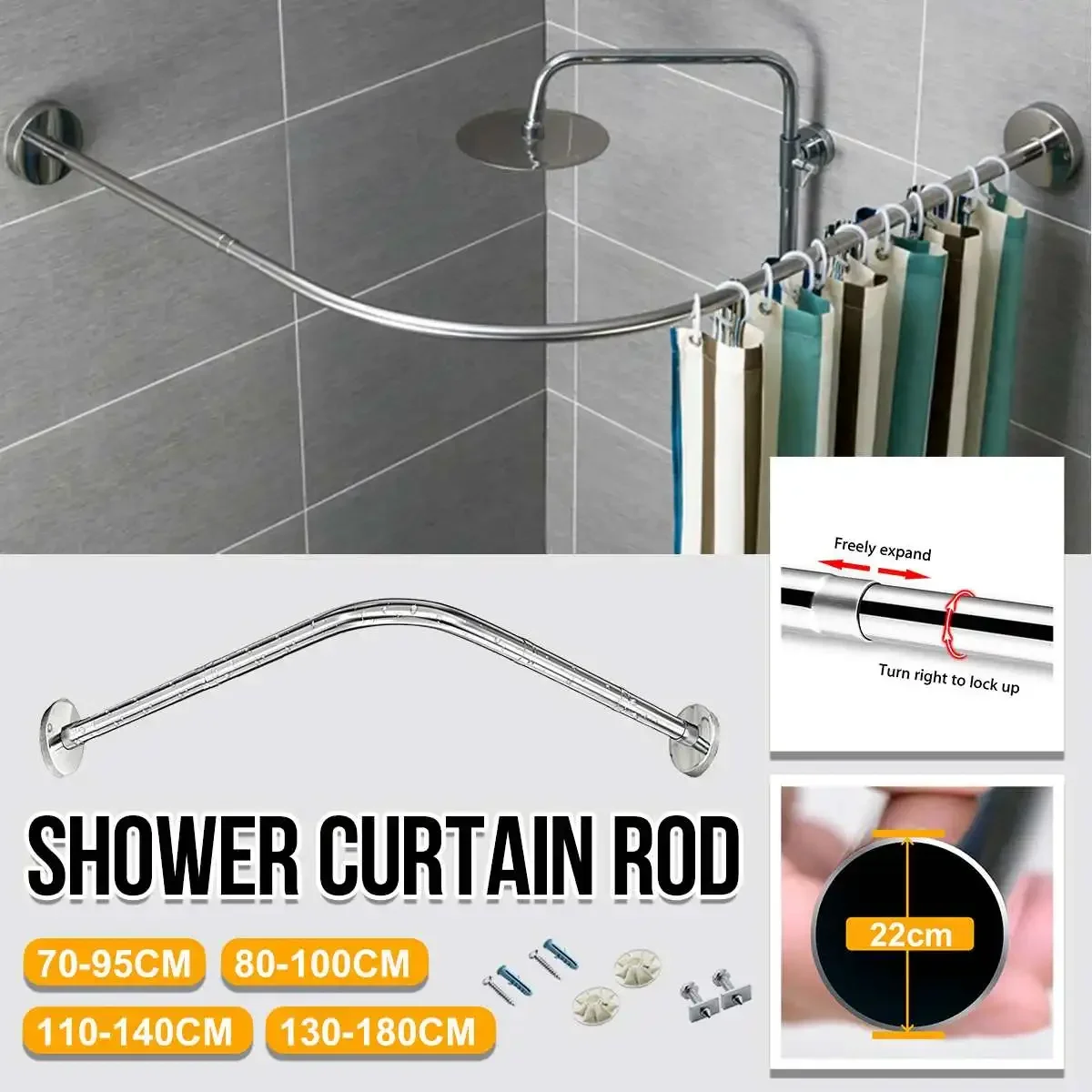 Thumbnail 2 - #31 Budget Shower Curtain Rails for Smart Shoppers