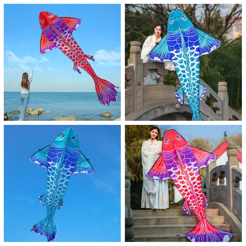 free shipping new fish kites giant kites for adults professional winds kites carp kites colorful flying kites Novelty toy fun