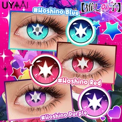 UYAAI-Lentilles de Contact pour Okr No Ko Ai Hosh37Rubi adrenAkuamarin Kana, Violet, Rouge, Rose, pour Cosplay