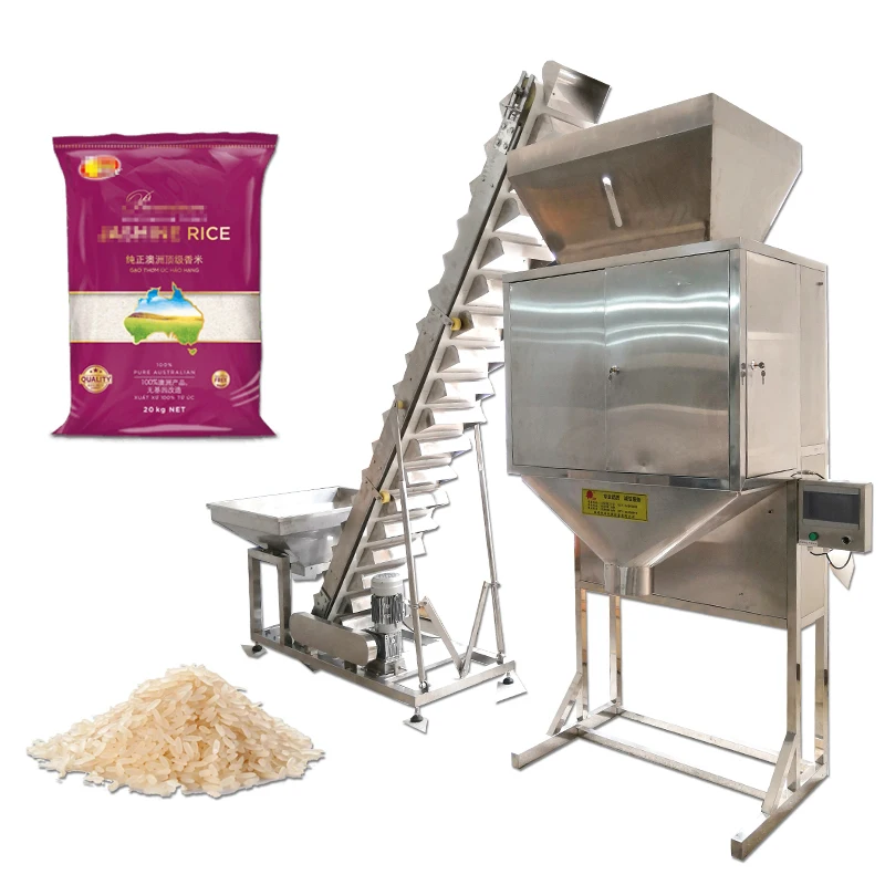 Ce Big Weigher 5kg 10kg 15kg Salt Sugar Rice Grain Automatic Packing Machine