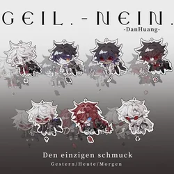 Ch CountryHumans Anime KeyChain CountryHuman Men Key Chain for Women Creative Fashion Kawaii Figure Acrylic Keyring Pendant Gift