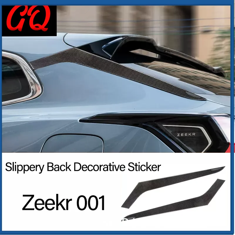 

Zeekr 001 2021 2022 2023 2024 Car Rear Triangle Window Decoration Cover True Carbon Fiber Trim Stickers Accessories