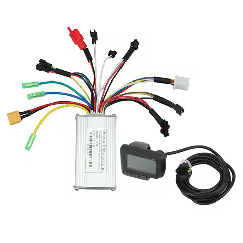 E24V 36V 48V 250W‑350W 17A Electric Bike Motor Controller Sine Three Mode Controller with EN06/GD01/S900 LCD Meter Kit