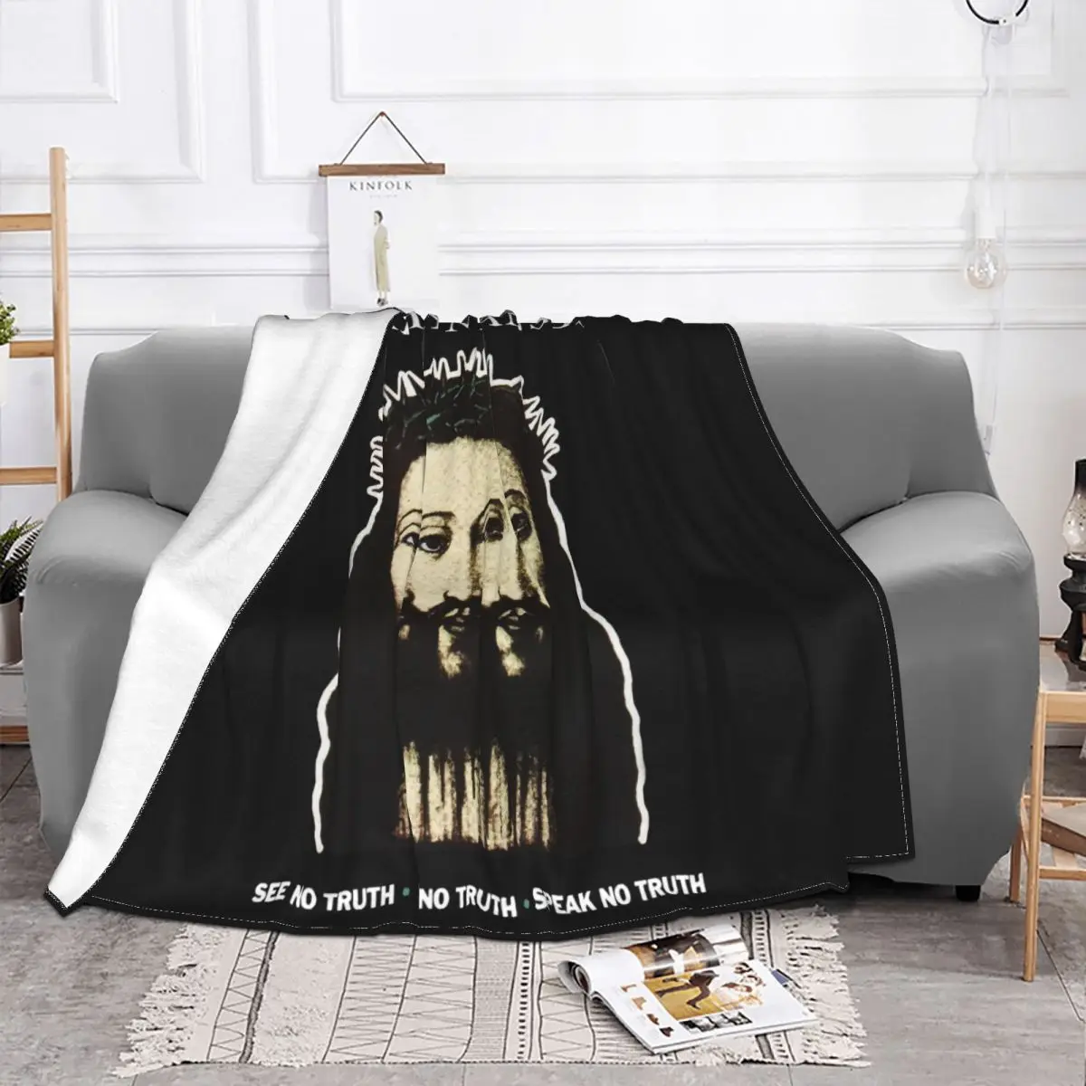 Vintage Marilyn Manson Believe Women Men Animal Hot Many Colors Rock Men Family Goth Vintage On Sale Throw Blanket