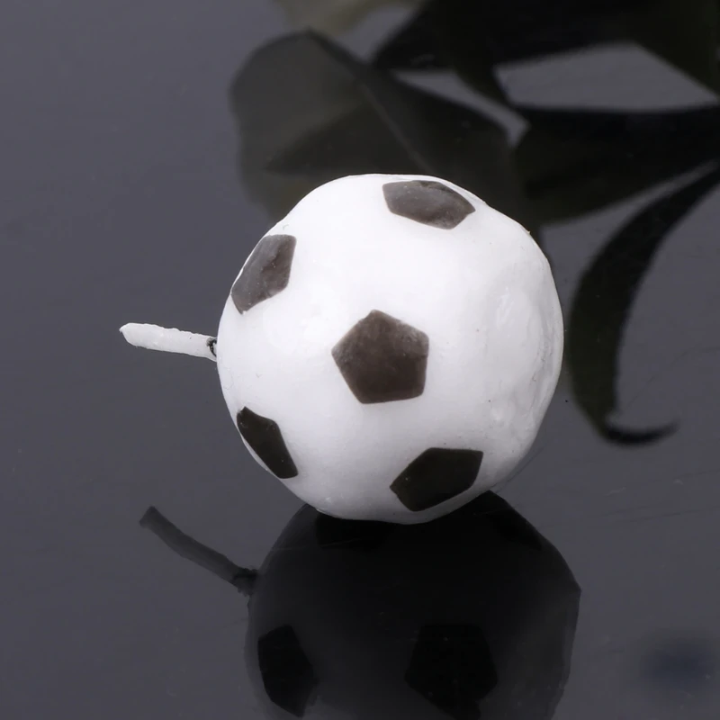 6Pcs/Set Soccer Ball Football Candles For Birthday Party Kid Supplies Decoration