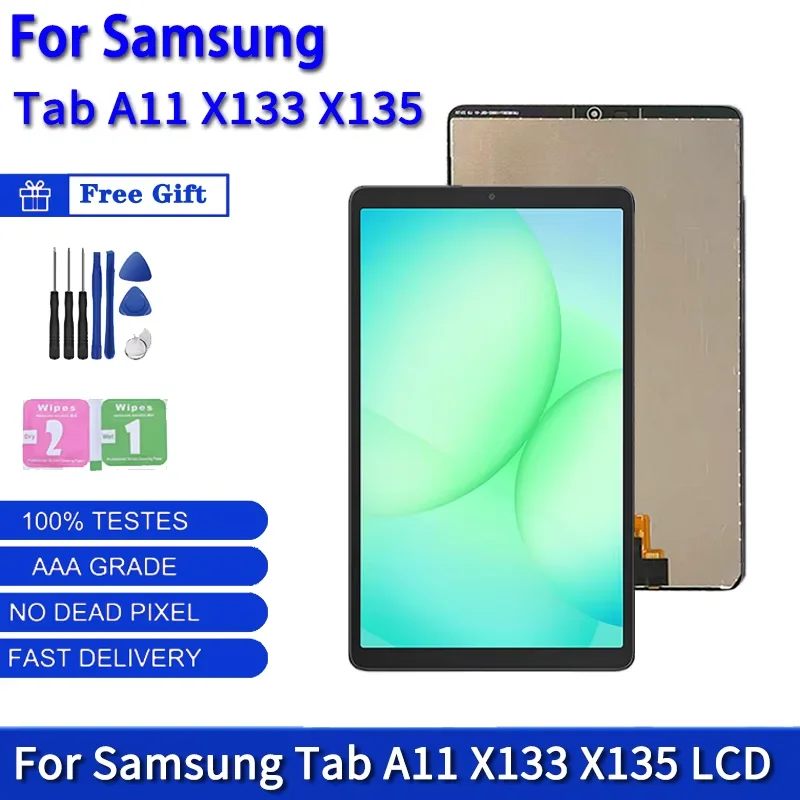 

Pop 8.7 Inch For Samsung Tab A11 X130 X133 X135 LCD Display Touch Screen Digitizer Assembly SM-X133 SM-X135 Display Replacement