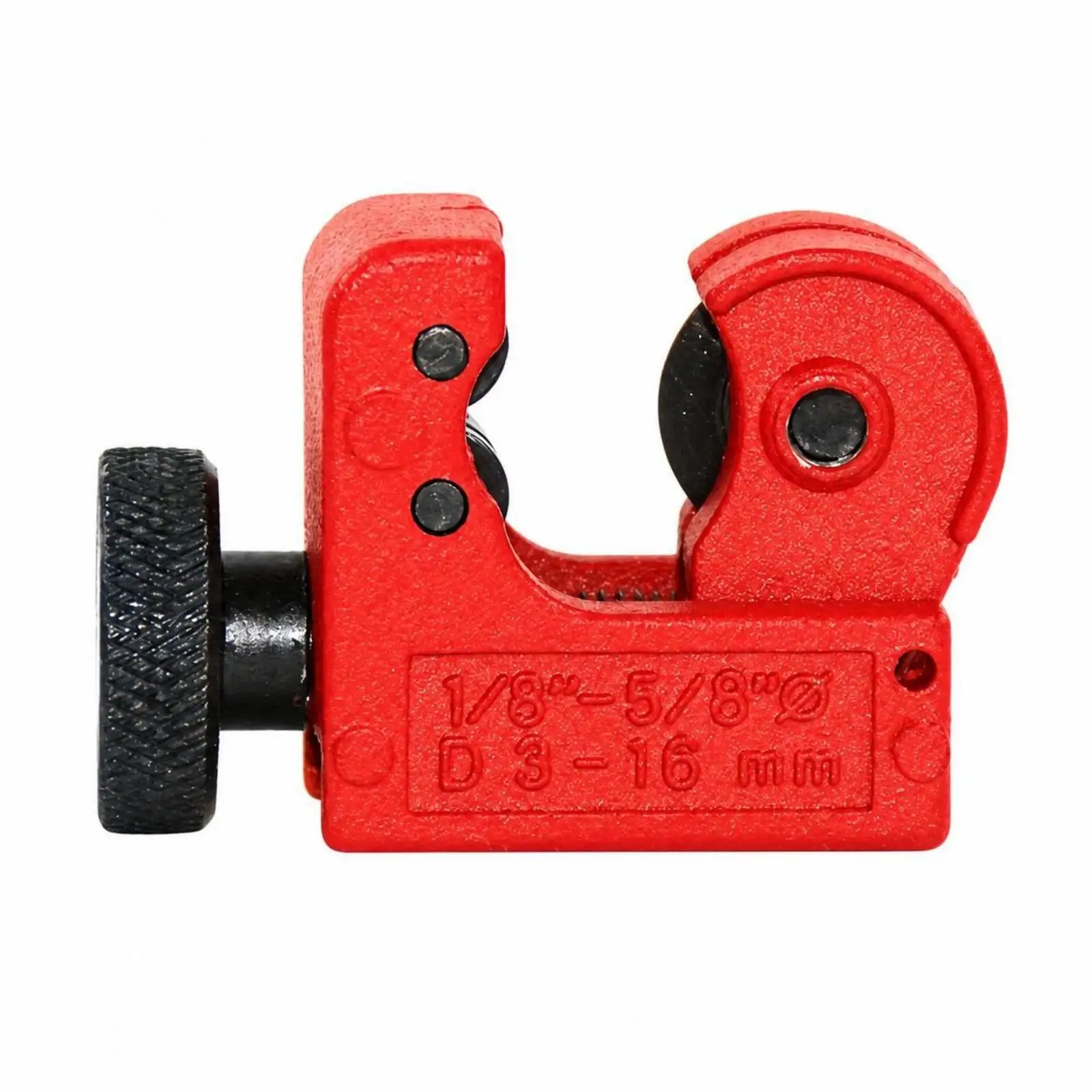 Manual Copper Tube Cutter with Zinc Aluminum Alloy Body and Adjustable Knob for Smooth Rotation on Thin Walled Pipes for General