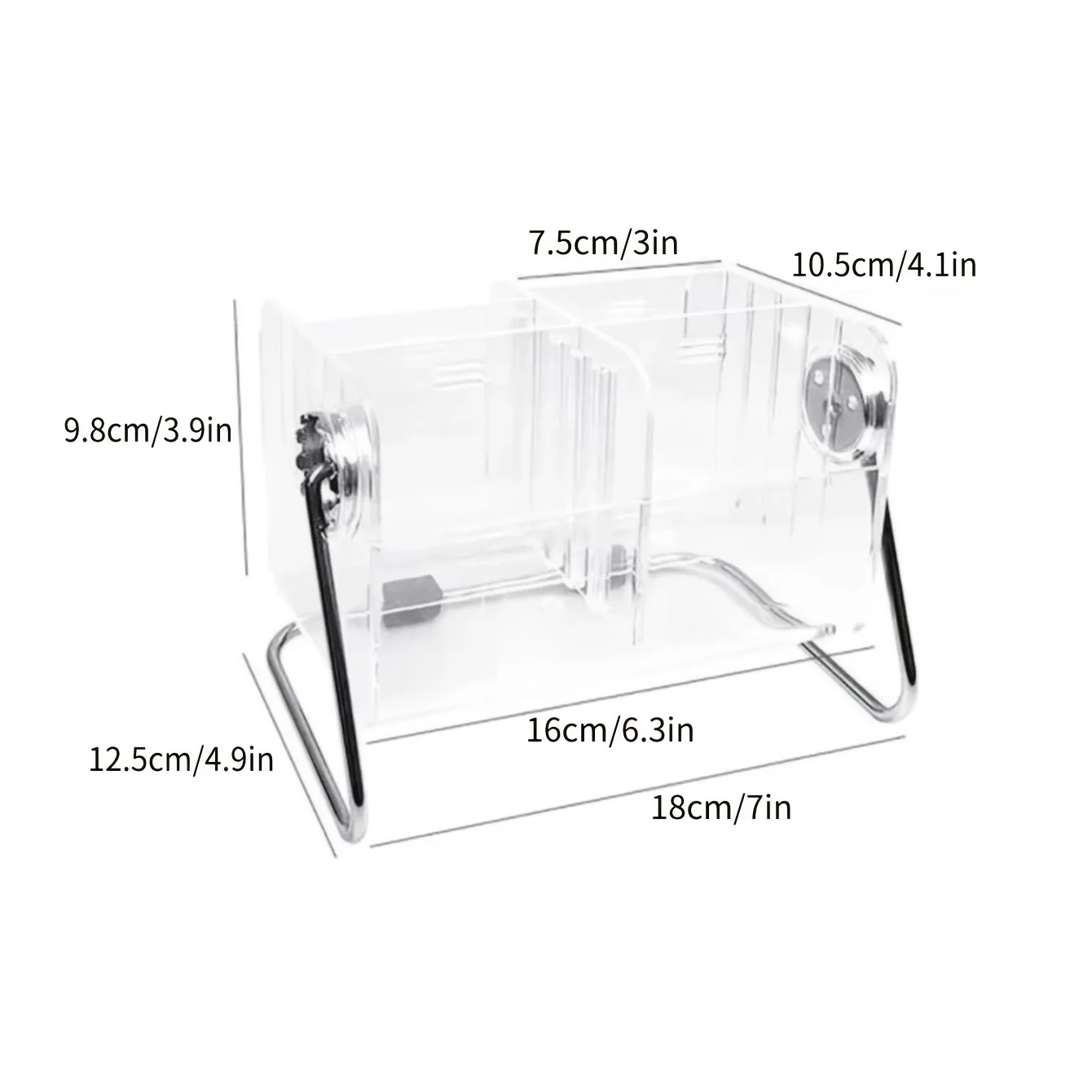 1pc Remote Control Holder Organiser, 6 Slots Transparent Acrylic Remote Control Holder Box, TV Air Conditioning Remote Control