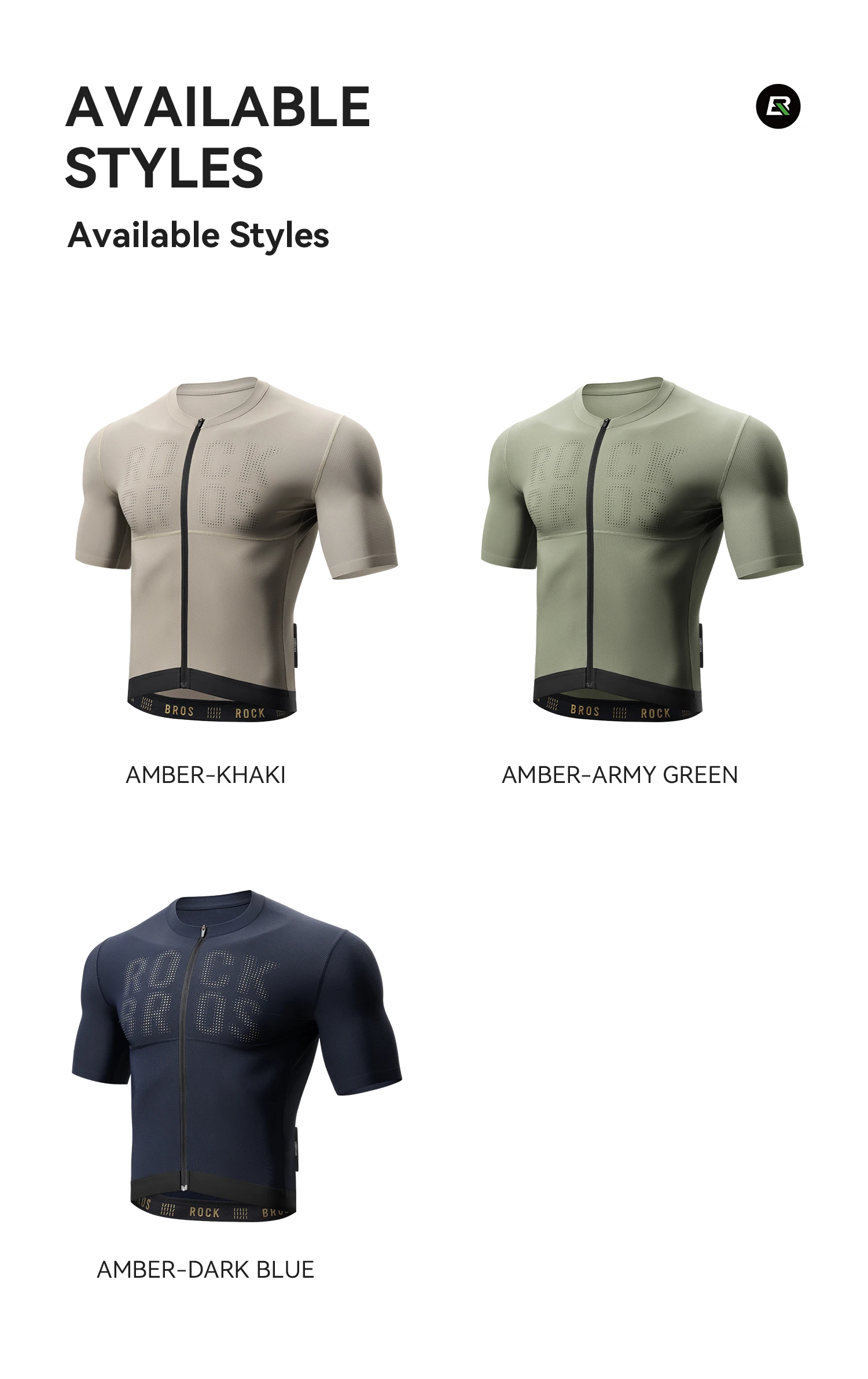 ROCKBROS Fahrradbekleidung Sommer Atmungsaktives Herren-Kurzarm-Fahrradtrikot Leichte Coole Rennrad MTB Fahrradbekleidung – Detail 4