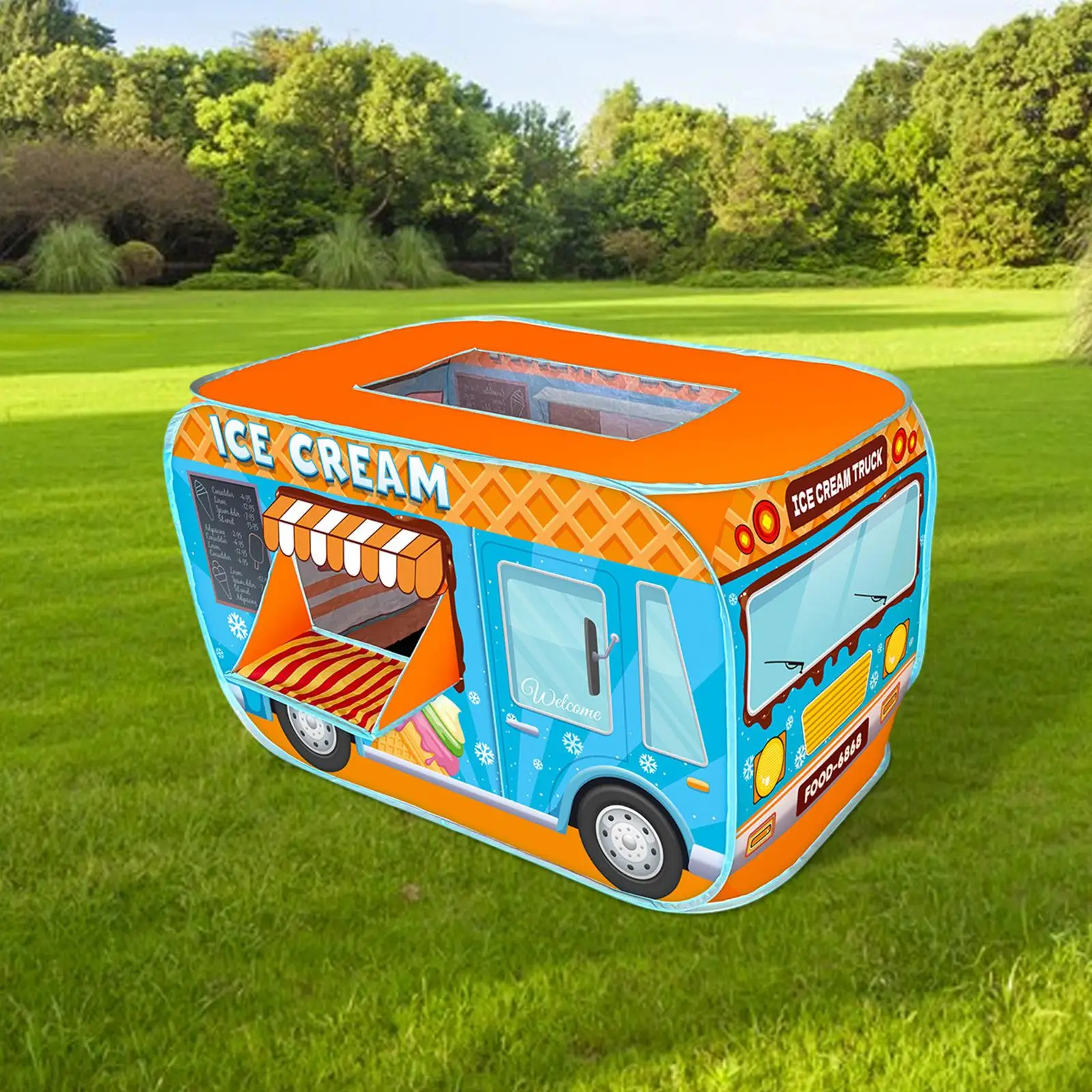 IJsauto Tent Compact Voertuig Speelgoed Creatieve Draagbare Kinderen Speeltent Speelhuisje Opvouwbaar voor Jongens Meisjes Kinderen Vakantiecadeau
